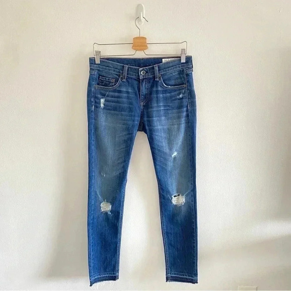 Rag & bone Slim Distressed Dre Jeans Sz 26 - Picture 1 of 8